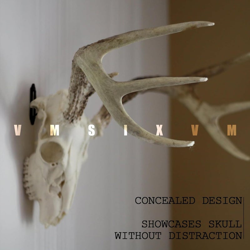 VMSIXVM European Mount Skull Hanger, Deer Skull Wall Hooker for Hanging Deer Head, Pronghorn and Other Smaller Animals, Euro Mount Hanger with Easy Install Kit for Indoor Outdoor - Image 5